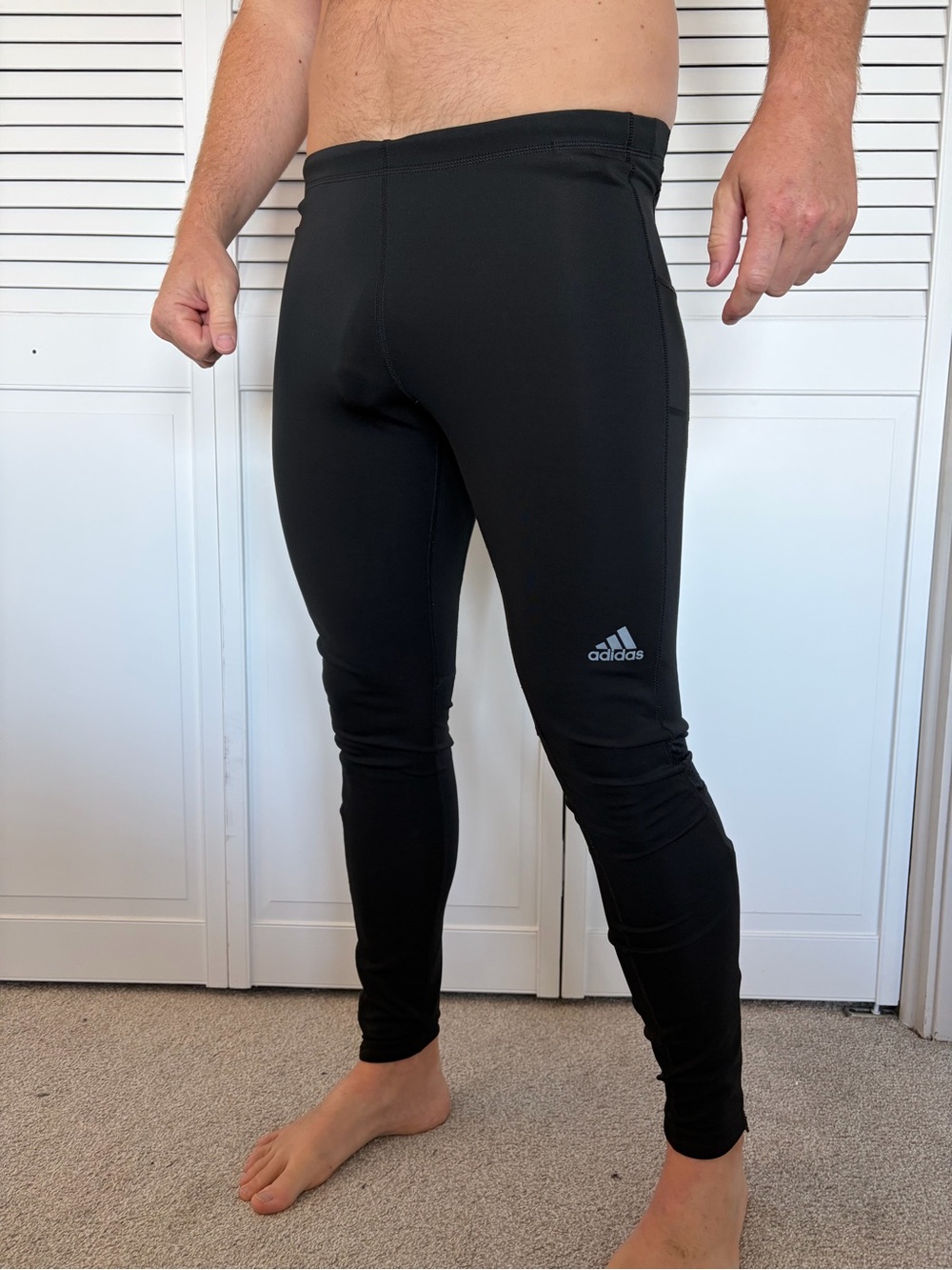 adidas Black Men's Training Compression Leggings